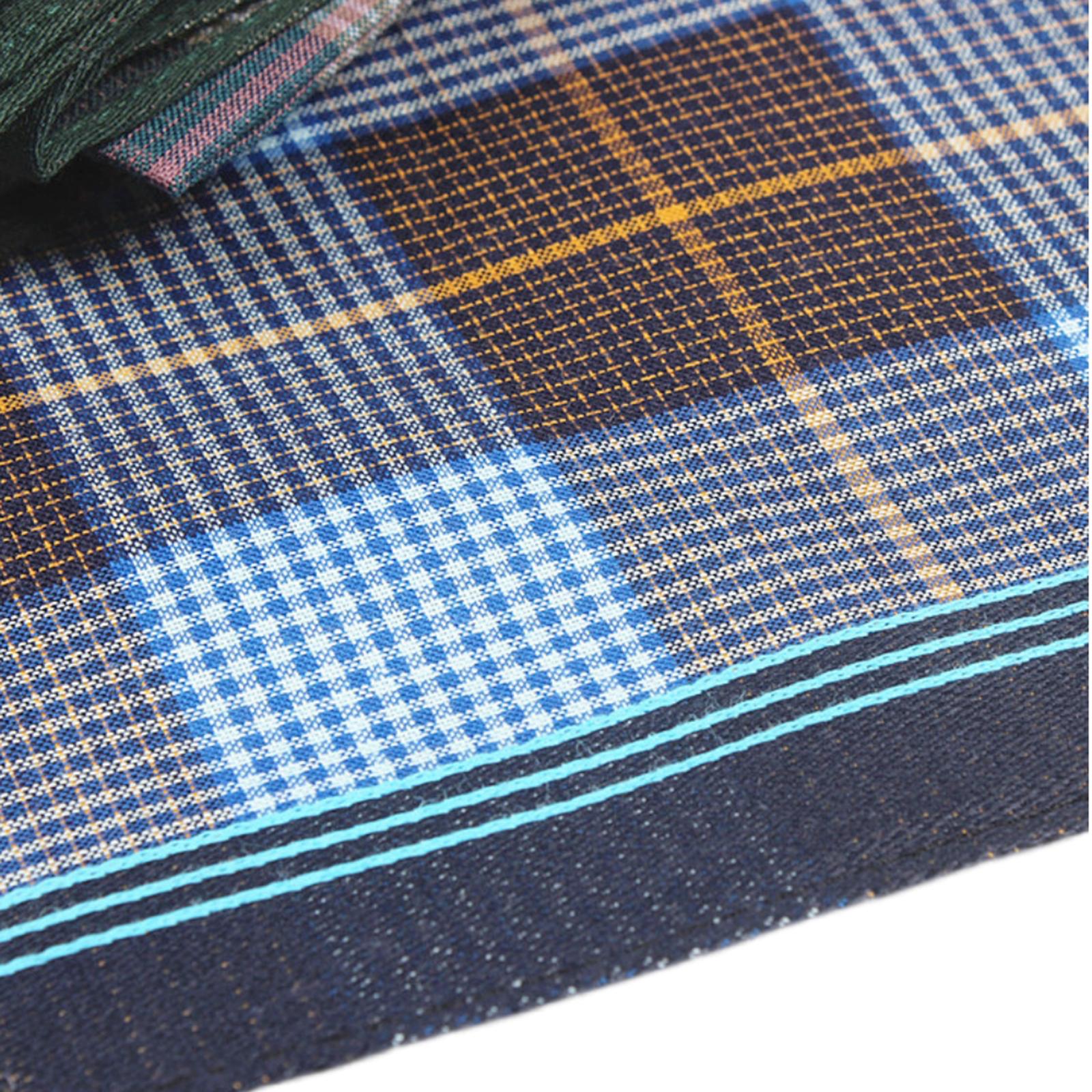 Pocket Square Set - 6-teiliges Unisex-Baumwoll-Taschentuch-Set, Schweißtücher, Geschenkset, weiche Taschentücher
