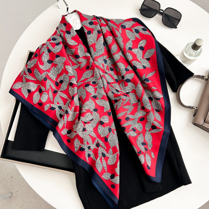 Ascot Neck Scarf - 90cm Quadratischer Schal Hochwertiges Bandana für