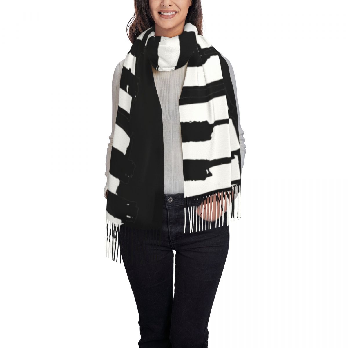 Minimalistischer Schal mit Kla – Pashmina Wrap Large Bewertung und Preis