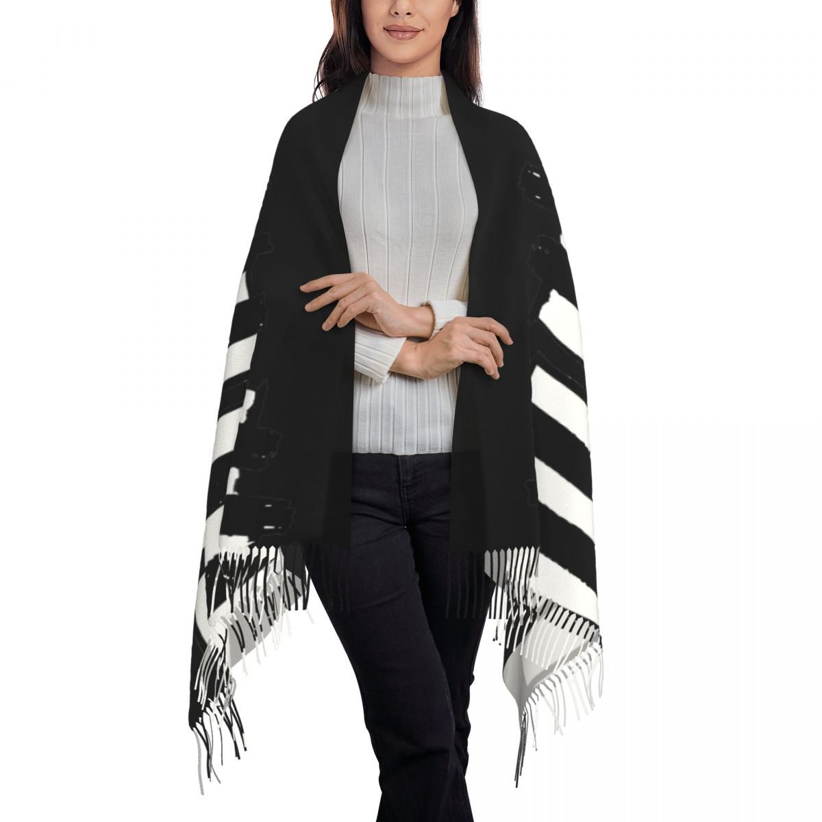 Minimalistischer Schal mit Kla – Pashmina Wrap Large Bewertung und Preis