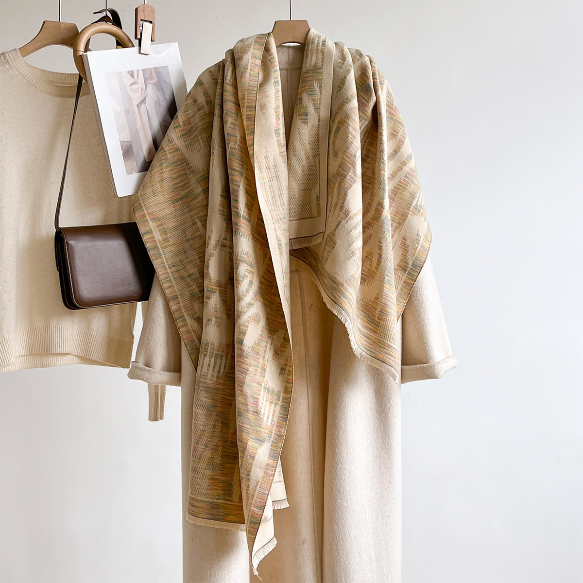 Damen-Schal aus Kaschmir-Imita – Pashmina Wrap Large Bewertung und Preis