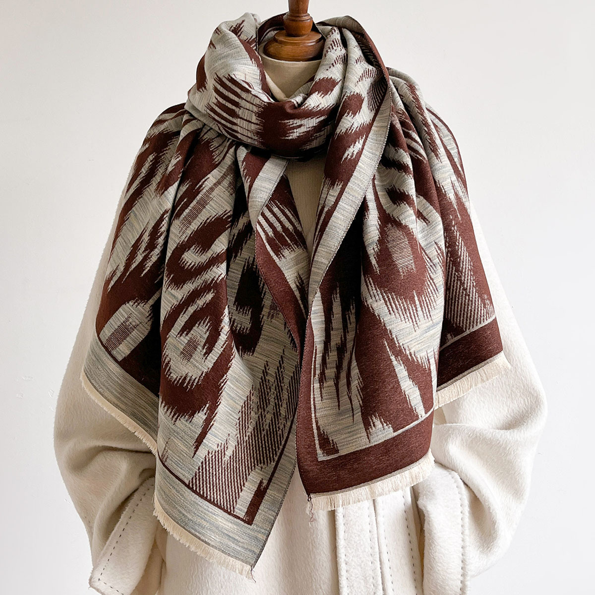 Damen-Schal aus Kaschmir-Imita – Pashmina Wrap Large Bewertung und Preis