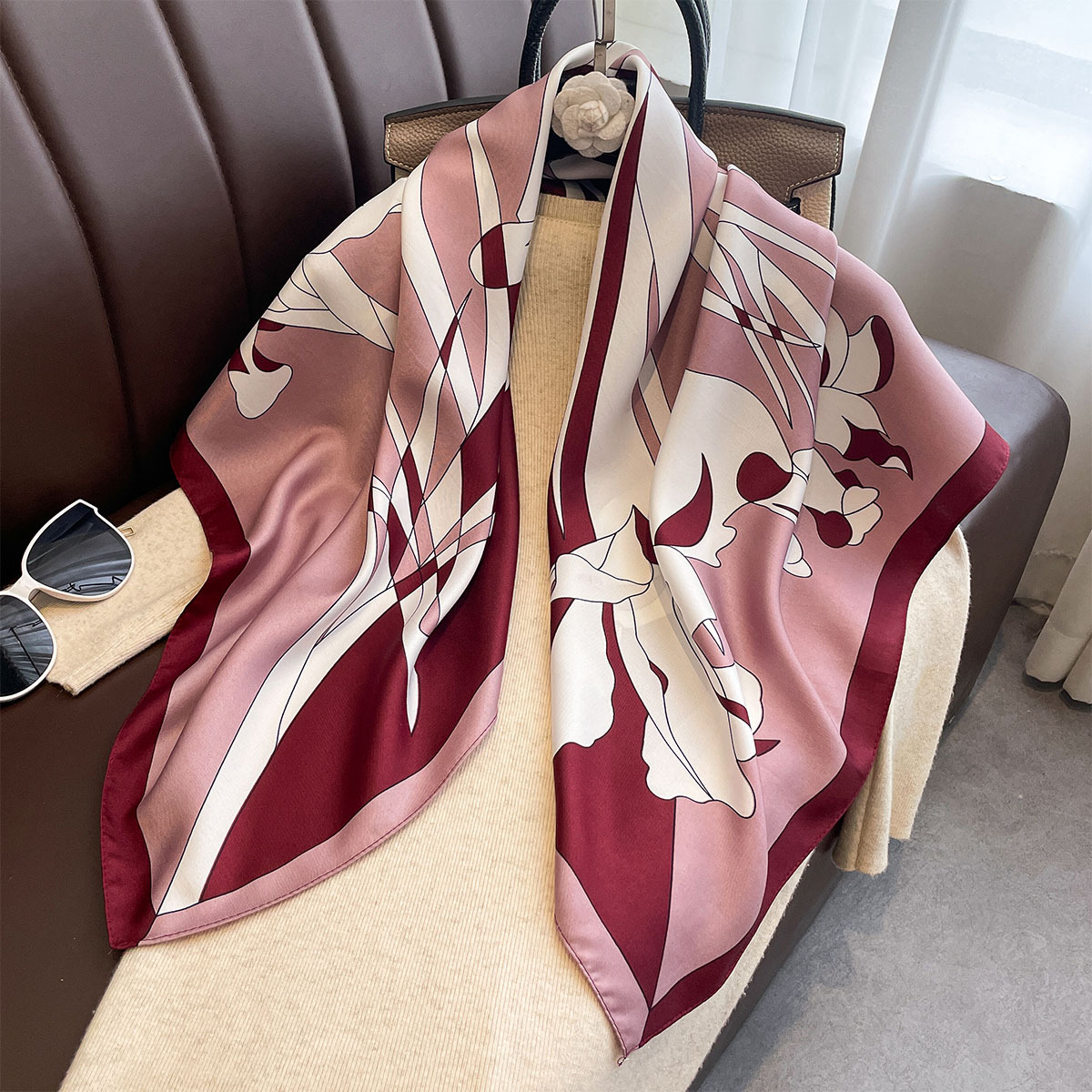 Luxus 90*90Cm Platz Schal Twil – Silk Neck Scarf Bewertung und Preis