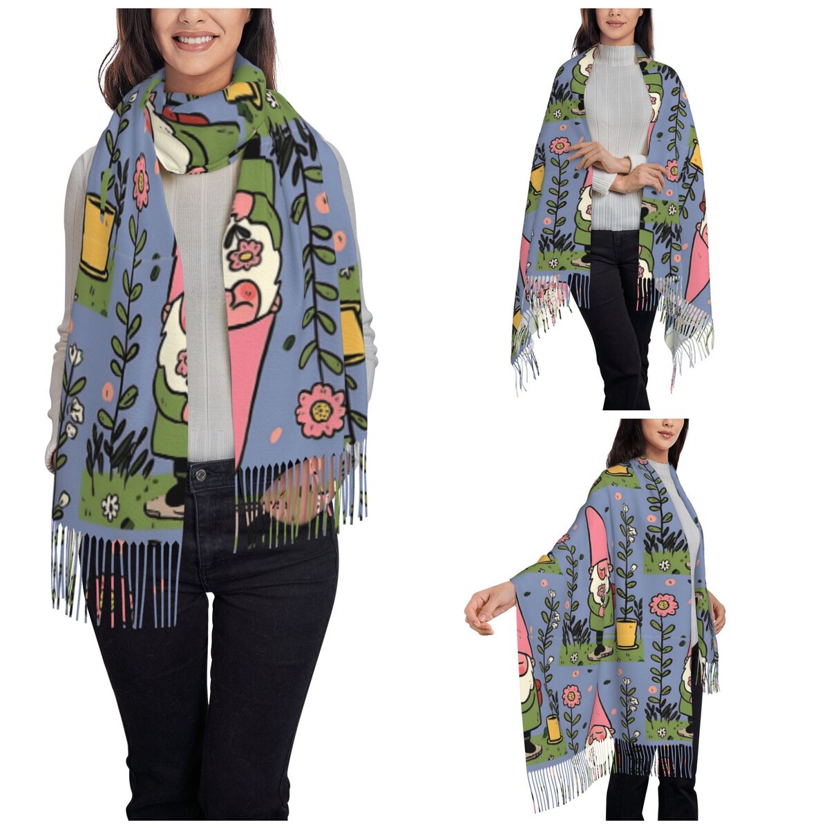 Mythical Garden Gnome Schals f – Pashmina Wrap Large Bewertung und Preis