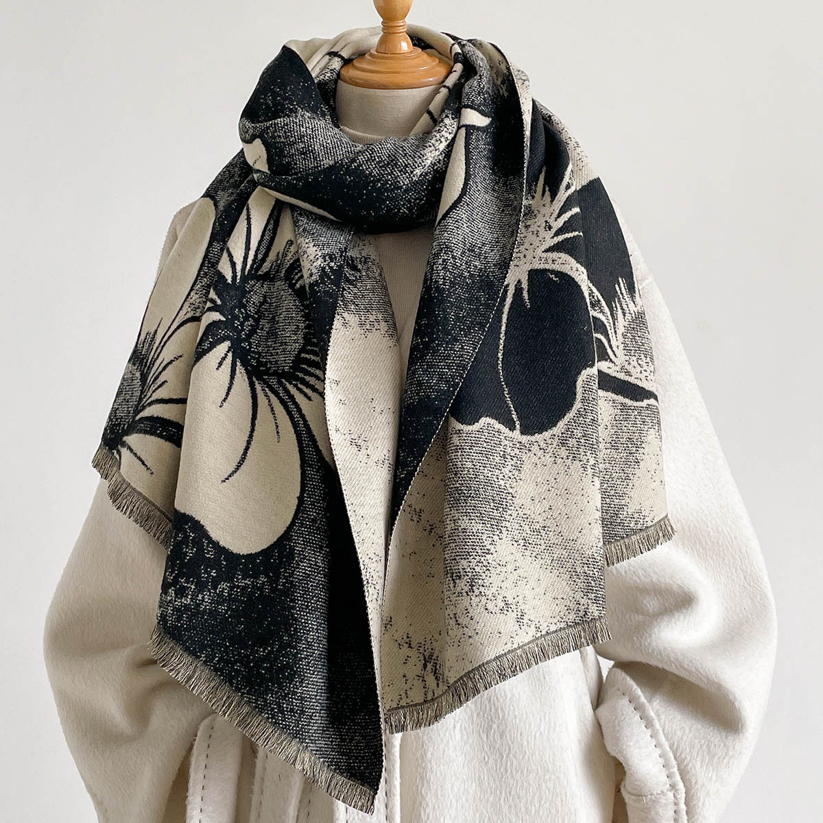 Damen-Schal aus Kaschmir-Imita – Pashmina Wrap Large Bewertung und Preis