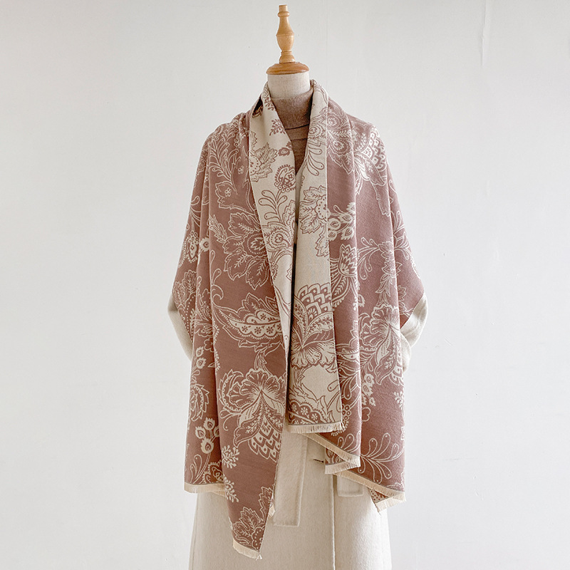 Damenschal Paisley-Blumenmuste – Pashmina Wrap Large Bewertung und Preis